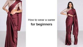 How to Wear Saree for Beginners | lakshmi saree draping | Different Style of Saree | Tia Bhuva