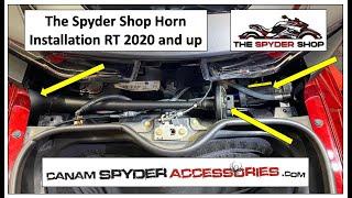 Installation The Spyder Shop Horn - RT Can Am Spyder 2020 And Up - #spyder #canam #brp #horn