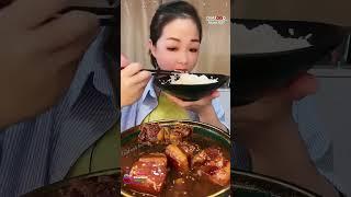 Braised Pork Belly with a Rice Dish, Tasting Show, #mukbang #asmr #먹방