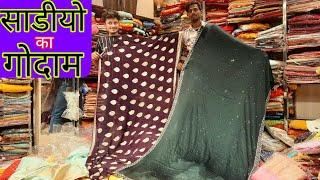 Nandini Fashion Sarees in Wholesale Rate, purohit ji katla market jaipur || #krishsaini_vlogs