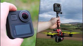 GoPro MAX + DROHNE = Überragende Aufnahmen? Test  // Footage // Renndrohne // Review // 360 Kamera