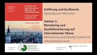 (1/3) Verfahren und Mechanismen zur Stärkung des Welterbeschutzes, 8.11.2024, Leipzig & online  DE