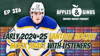 Ep. 326 - Early Fantasy Hockey Mock Draft with Listeners (LIVE)