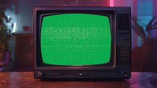 Retro TV Aesthetic - Green Screen Template