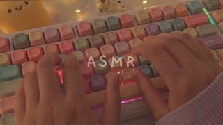 [Cozy ASMR] 1h keyboard typing for sleep, relaxation and focus ️