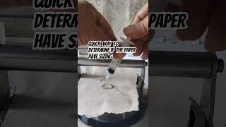 How to check the Paper with sizing? #paper #papermaking #recycling #papermill ##short #shorts
