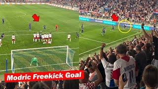 Croatia Fans Reactions to Luka Modric Free Kick Goal vs. Poland