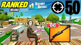 50 Elimination Solo Vs Squads "Ranked RELOAD" Gameplay Wins (Fortnite PS4 Controller On PC)