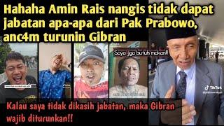 Malu kecewa berat, Amin Rais tdk diberi jabatan oleh Prabowo, sbut Prabowo-Gibran tdk diridhai Allah