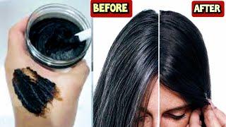 Mix With COFFEE Only 2 Ingredients You Will Forget To Apply Dye & Mehendi /Homemade Black Hair Dye