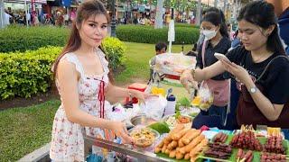 OMG! THE BEST Cambodian Street Food Tour in Phnom Penh City - Plenty Khmer food, Cake, Snack & More