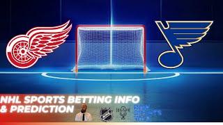 Detroit Red Wings VS St. Louis Blues :Free NHL Betting info for 12/23/24