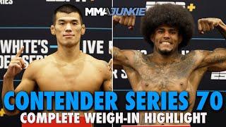 Dana White's Contender Series 70 Weigh-In Highlights: No Misses for Week 4