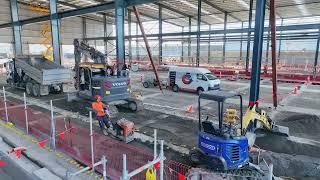 New maintenance hub under construction at KiwiRail's Waltham Yard