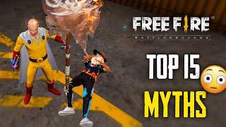 Top 15 Mythbusters in FREEFIRE Battleground | FREEFIRE Myths #262