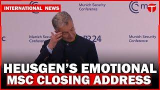 Heusgen’s Emotional MSC Closing Address | Europe’s Response to Vance’s MSC Speech