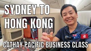 Cathay Pacific Business Class Experience CX138 Sydney to Hong Kong