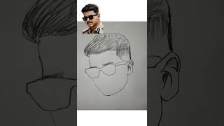 Vijay drawing #trending #shorts #art #drawing #sketch #oviyanravi