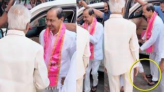 Telangana First CM KCR Reached Telangana Bhavan | KTR | CM Revanth Reddy | QubeTV News