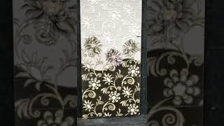 Wall paper look tile || Flower highlighter tiles || Designer tiles ||