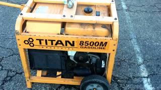 Titan Industrial Gasoline Powered Generator | For Sale | Online Auction