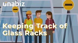 Smart Glass Rack Tracking and Asset Management with UnaBiz