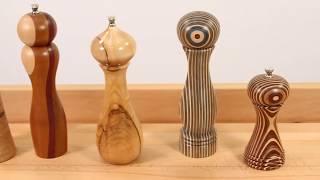 Pepper and Salt Mill Selection at Craft Supplies USA (Woodturning)