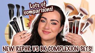 REPHR LC Set vs BK Beauty Core Trio | Battle of the Complexion Brushes! Tons of Comparisons!