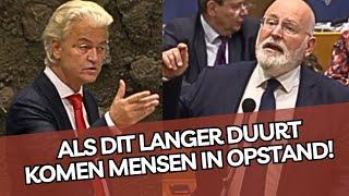 Wilders CLASHT met Timmermans! 'Mensen worden ongeduldig!'