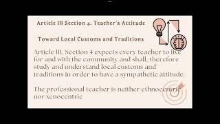 Prof Ed 5| Chapter 7| The Teacher and the Community Teacher's Ethical and Professional Behavior