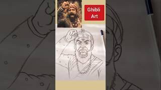 chhava drawing #chhaava #ghibli