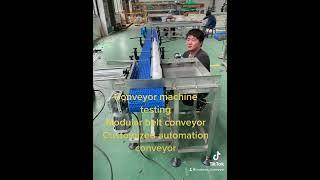 Maxsen customizable modular belt conveyor testing #shortvideo #conveyorsystem #beltconveyor #factory