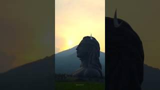 Adiyogi statue #shiva #adiyogi #ishafoundation #sunset #video #shorts #lordshiva #statue