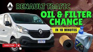 How to change oil and filter in 10 Minutes |  Renault Trafic 2016