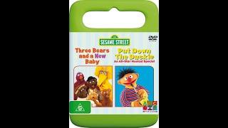 123 Sesame Street Home Video Three Bears And A New Baby/Put Down The Duckie Australian DVD