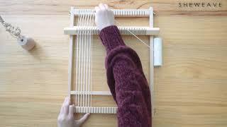 The installation and usage of small weaving loom