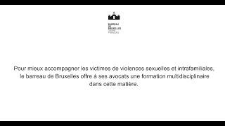 Violences sexuelles et intrafamiliales : le Barreau de Bruxelles s'engage