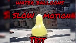 Water balloons test in slow motion...The Slow-mo Boy.....Must Watch