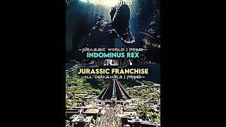 Indominus rex vs jurassic franchise (all dinosaurs)#short #jurassicworld #indominusrex