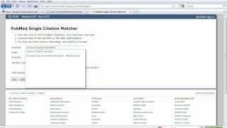 Single Citation Matcher