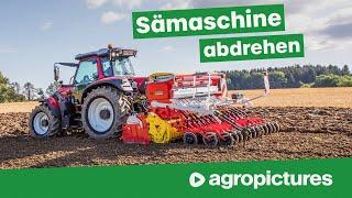 Sämaschine abdrehen und einstellen | Traktor Technik am Freitag | Lintrac 130 mit Pöttinger Vitasem