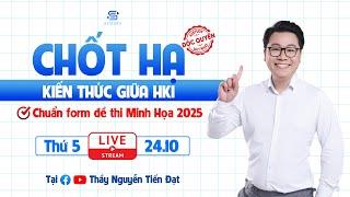 [LIVESTREAM 2K7] CHỮA ĐỀ CHỐT HẠ - ÔN THI GIỮA HKI TOÁN 12 | Thầy Nguyễn Tiến Đạt