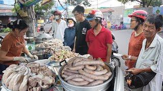 Popular Vietnamese Street Food / Steamed Pork Intestines / Must Try Don't Miss