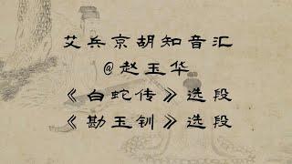 2023最新艾兵京胡知音汇，京剧《白蛇传》选段--二黄徽调“亲儿的脸”+《勘玉钏》选段--西皮流水“替兄赎罪风节凛”，演唱：赵玉华，京胡演奏：艾兵