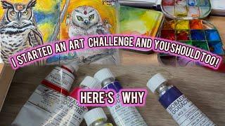 Doing an Art Challenge for 2025 & Giving Ideas for you & the Benefits 