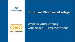 Schutz von Photovoltaikanlagen mit OBO Bettermann