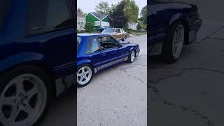 Sonic Blue Saleen Clone Foxbody Coupe at Woodward Dream Cruise