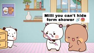 Baby Milli Shower Adventure | Hide and Seek Milli | BubuDudu & Milli | 3D Animation | BubuDudu_MHM