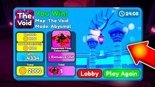 COMPLETED *ABYSMAL* MODE and GOT IT...!! - Toilet Tower Defense