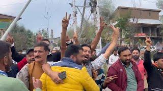 Arjumand Wani reports from Pulwama as PDP supporters celebrate imminent win of Waheed Parra